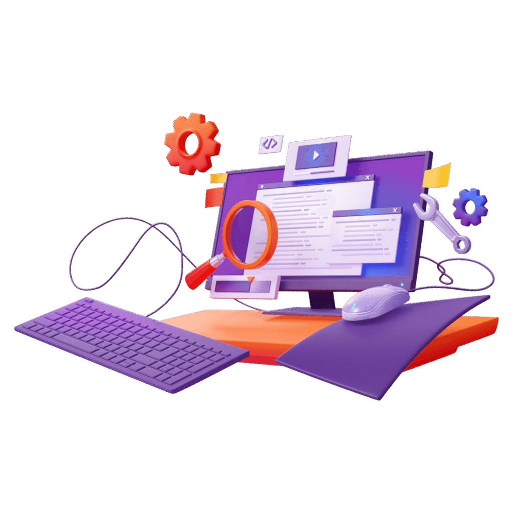 Equipe técnica realizando suporte e manutenção em site profissional wordpress